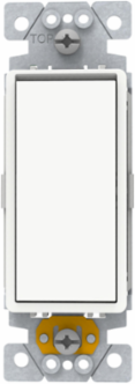 Switch, X Series, 20A, single pole, 1 way, white
