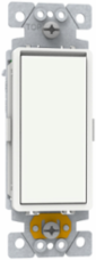 Switch, X Series, 20A, single pole, 1 way, white