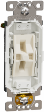 X Series 20A Single Pole Switch Module - Back Wire Clamps, 120/277 V