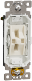 X Series 20A Single Pole Switch Module - Back Wire Clamps, 120/277 V