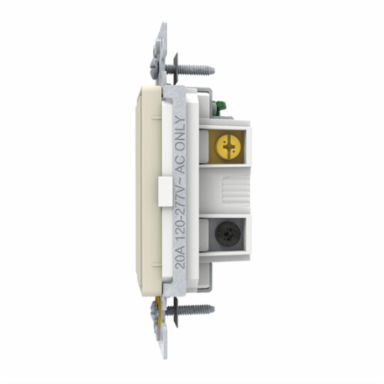 Switch, X Series, 20A, single pole, 3 way, light almond