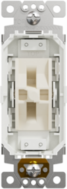X Series 20A 3-Way Switch Module with Back Wire Clamps