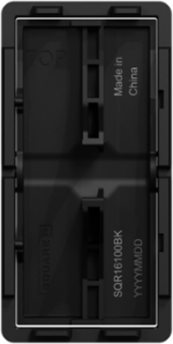 X Series Rocker Plate, Matte Black, 33 mm Width, cULus Certified
