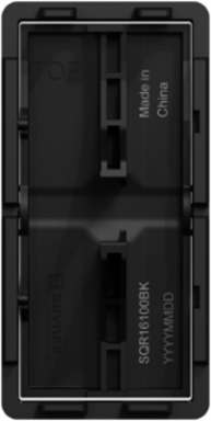X Series Rocker Plate, Matte Black, 33 mm Width, cULus Certified
