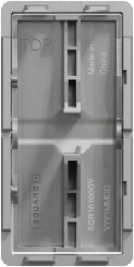 X Series Rocker Cover Plate 33mm Wide Grey Plastic Matte Finish