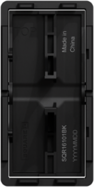 X Series Rocker Cover Plate, 67 mm Height, Matte Black Finish