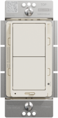 X Series Dimmer Switch 600W 1P Light Almond, 1 Gang