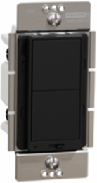 X Series Dimmer 15A 600W 1 Pole/3 Way Flush Mount Matte Black
