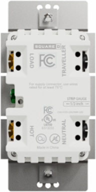 X Series 15A 600W Rocker Dimmer, 1 Pole, 3 Way, Flush Mount, Matt Gray
