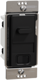 X Series 15A 600W Slide Dimmer Switch, Flush Mount, 120V, Black