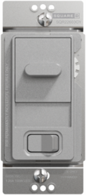 X Series 15A 600W Matte Gray Slide Dimmer, Flush Mount, 120V