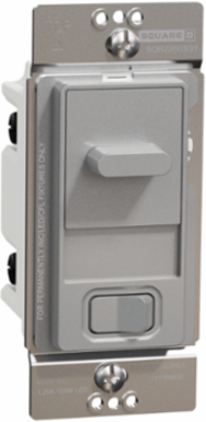 X Series 15A 600W Matte Gray Slide Dimmer, Flush Mount, 120V