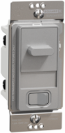 X Series 15A 600W Matte Gray Slide Dimmer, Flush Mount, 120V