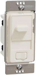 X Series 15A 600W Single Pole/3 Way Slider Dimmer Light Almond, 45mm Width