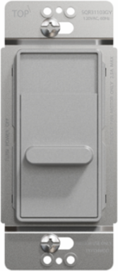 X Series 2.5A 1-Way Slide Fan Controller, 48mm Width, Grey Matte Finish