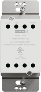 X Series 2.5A Slide Fan Controller, Light Almond, Flush Mount