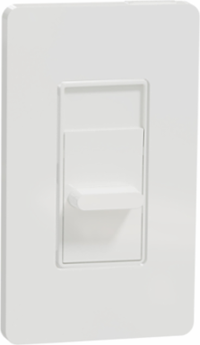 X Series 2.5A 1-Way Slide Fan Controller, 48mm Width, White Finish