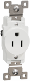 X Series Single Outlet 15A 125V Tamper Resistant Matte White