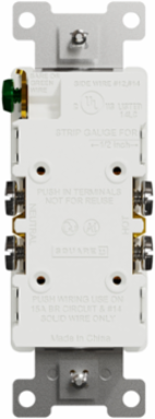 X Series 15A 125V Tamper Resistant Duplex Outlet 1 Gang, White