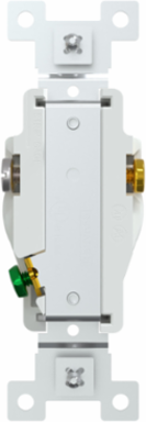 Socket-outlet, X Series, 20A, standard, single, tamper resistant, residential, white, matte finish