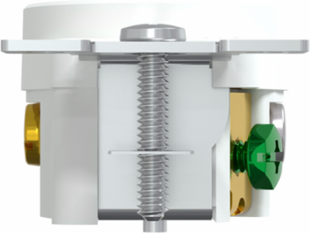 Socket-outlet, X Series, 20A, 250V, standard, single, residential, white, matte finish