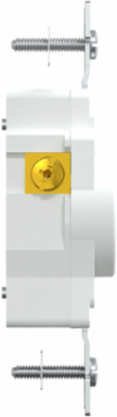 Socket-outlet, X Series, 20A, 250V, standard, single, residential, white, matte finish