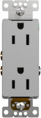 X Series Tamper Resistant Duplex Receptacle 15A 125V, 1 Gang, Flush Mount