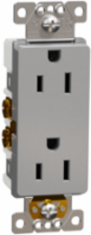 X Series Tamper Resistant Duplex Receptacle 15A 125V, 1 Gang, Flush Mount