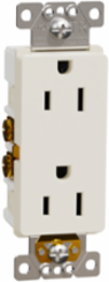 X Series 15A 125V Tamper Resistant Duplex Receptacle, 1.42 Inch W, Light Almond