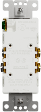 X Series Tamper Resistant Duplex Receptacle 15A 125V, White, Flush Mount, cULus