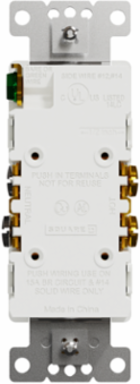 X Series Tamper Resistant Duplex Receptacle 15A 125V, White, Flush Mount, cULus