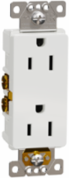 X Series Tamper Resistant Duplex Receptacle 15A 125V, White, Flush Mount, cULus