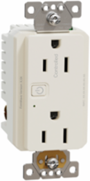 Z-Wave Energy Monitoring Socket-Outlet, 15 A, 120V, Tamper Resistant, Light Almond