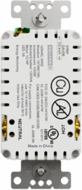 X Series 15A 125V WiFi Energy Monitoring Duplex Receptacle, Light Almond
