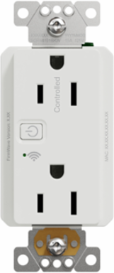 X Series WiFi Energy Monitoring Duplex Receptacle 15A 125V, 2 Sockets