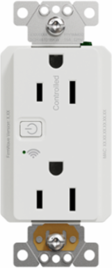 X Series WiFi Energy Monitoring Duplex Receptacle 15A 125V, 2 Sockets