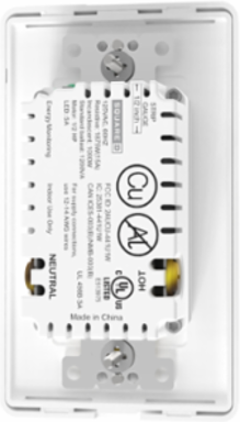 Receptacle, X Series, 15A, decorator, WiFi, Matter, white, WP