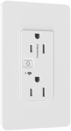 Receptacle, X Series, 15A, decorator, WiFi, Matter, white, WP