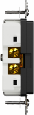 X Series 20A 125V Tamper Resistant Duplex Receptacle, 1-Gang, Black