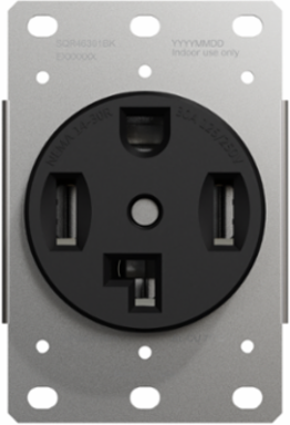 X Series 30A 125/250V Flush Mount NEMA 14-30R Dryer Outlet