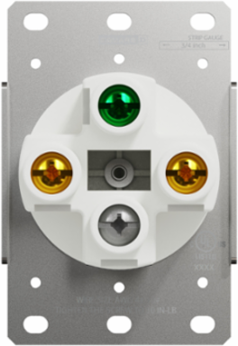 X Series 30A 125/250V Flush Mount NEMA 14-30R Dryer Outlet