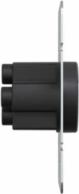 Socket-outlet, X Series, 30A, standard, for dryer, 4 11/16" cover plate, commercial, black, matte finish