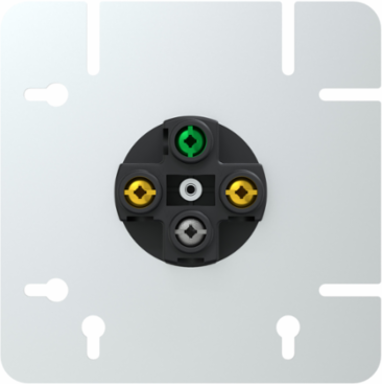 Socket-outlet, X Series, 30A, standard, for dryer, 4 11/16" cover plate, commercial, black, matte finish