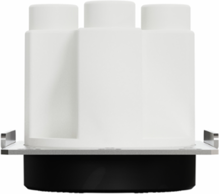 X Series 50A 125/250V Flush Mount NEMA 14-50R Socket Outlet, Black 2.52 Inch Width