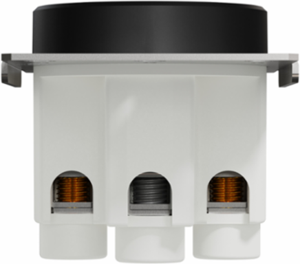 X Series 50A 125/250V Flush Mount NEMA 14-50R Socket Outlet, Black 2.52 Inch Width