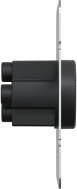 Socket-outlet, X Series, 50A, standard, for range, 4 11/16" cover plate, commercial, black, matte finish