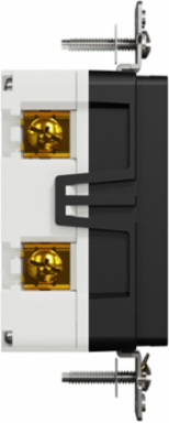 X Series GFCI Duplex Decorator Receptacle 15A 125V Matte Black