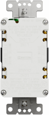 X Series GFCI Duplex Decorator Receptacle 15A 125V Matte Black