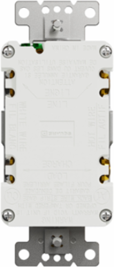 X Series 15A 125V GFCI Duplex Receptacle, Tamper Resistant, Flush Mount, Matte Gray