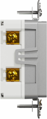 X Series 15A 125V GFCI Duplex Receptacle, Tamper Resistant, Flush Mount, Matte Gray
